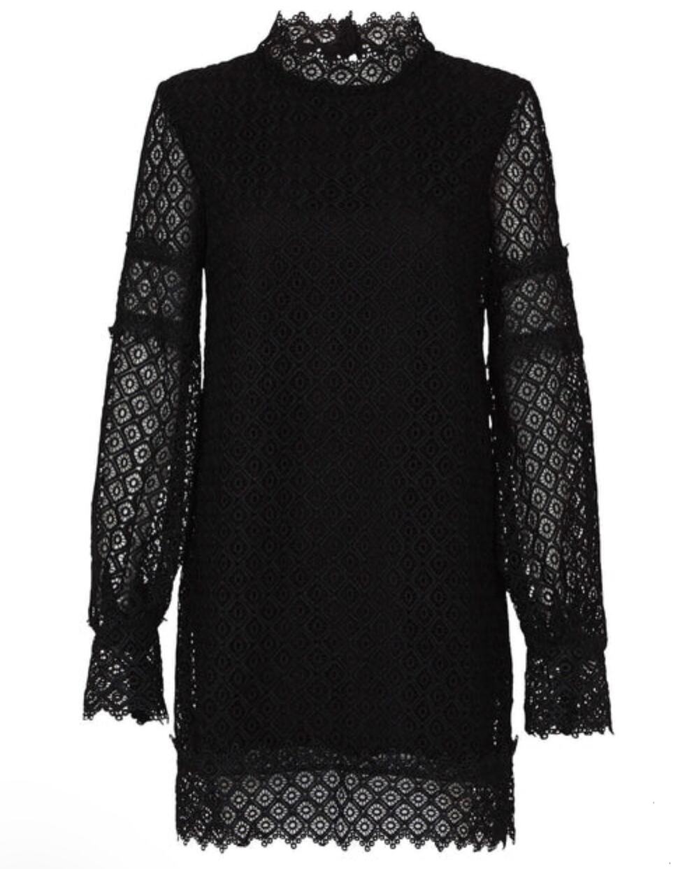 Iro Kara Black Eyelet Lace Dress
